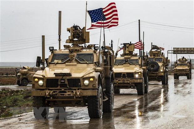 Binh sỹ Mỹ tuần tra tại tỉnh Hasakeh, Syria, ngày 24/1/2020.