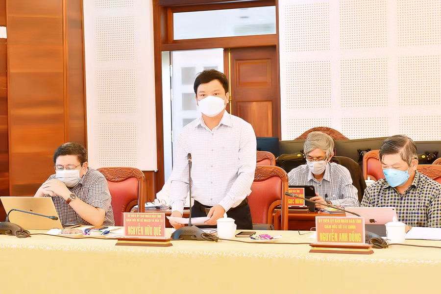 Giám đốc Sở Kế hoạch và Đầu tư Nguyễn Hữu Quế phát biểu tại hội nghị. Ảnh: Đức Thụy giám đốc sở kế hoạch đầu tư nguyễn hữu quế phát biểu tại hội nghị