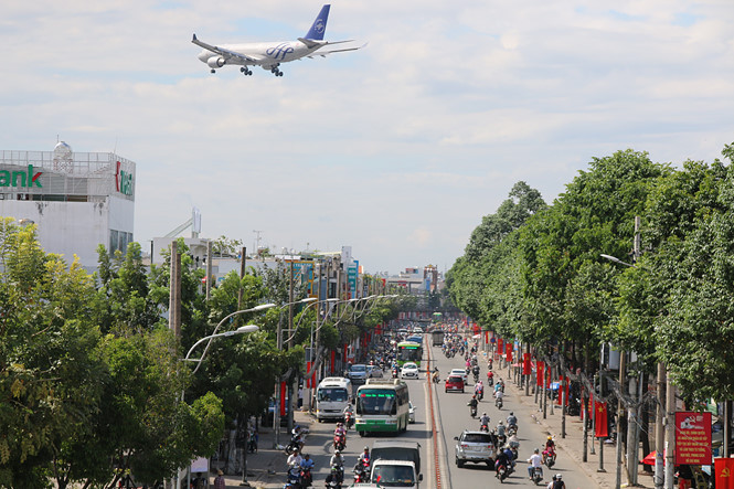 Khu vực Q.Gò Vấp cũng chính là đường bay của những chiếc máy bay mỗi khi hạ cánh