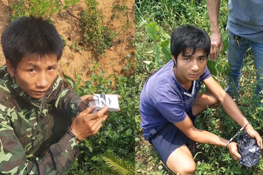  Hai đối tượng Lô Ba Duy (trái) và Lữ Văn Nang. Ảnh: Phương Loan 