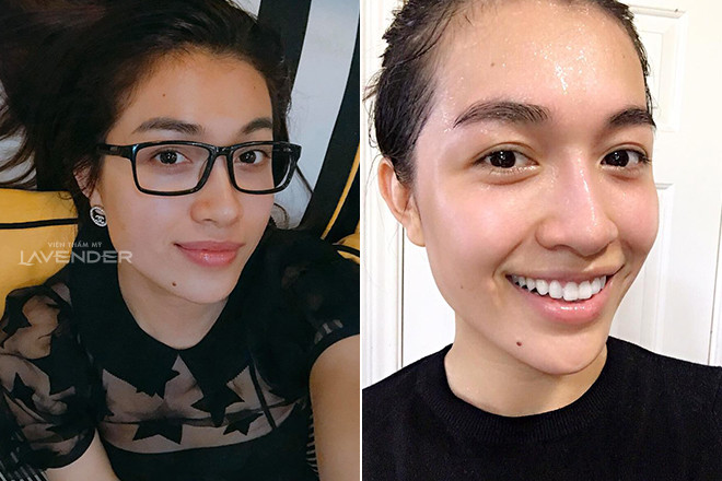 Á hậu Lệ Hằng chụp cận cảnh mặt mộc, khoe làn da căng bóng, se khít lỗ chân lông. Cô được khen đường nét gương mặt sắc sảo dù không son phấn. Á hậu Lệ Hằng chụp cận cảnh mặt mộc, khoe làn da căng bóng, se khít lỗ chân lông. Cô được khen đường nét gương mặt sắc sảo dù không son phấn.