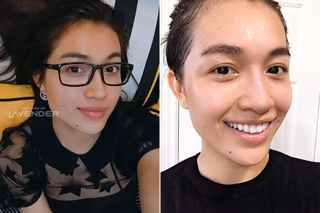 Á hậu Lệ Hằng chụp cận cảnh mặt mộc, khoe làn da căng bóng, se khít lỗ chân lông. Cô được khen đường nét gương mặt sắc sảo dù không son phấn. Á hậu Lệ Hằng chụp cận cảnh mặt mộc, khoe làn da căng bóng, se khít lỗ chân lông. Cô được khen đường nét gương mặt sắc sảo dù không son phấn.