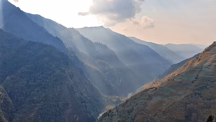 Hành trình đến Deurali phải đi qua khu rừng nguyên sinh hàng ngàn năm tuổi