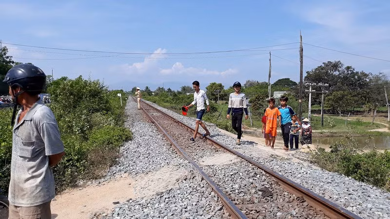 Hiện trường vụ tai nạn.