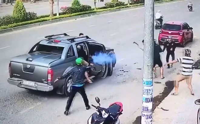 Vụ hỗn chiến giữa đường gây náo loạn ở Đồng Nai.