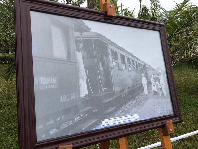 Tàu lửa tại ga Thuận Lý - Đồng Hới