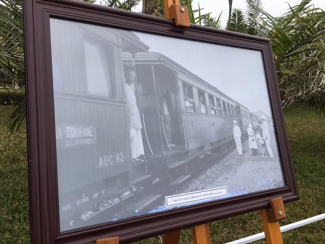 Tàu lửa tại ga Thuận Lý - Đồng Hới