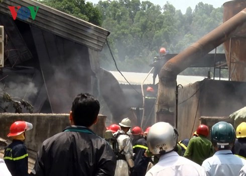 Hiện trường vụ cháy. Hiện trường vụ cháy.