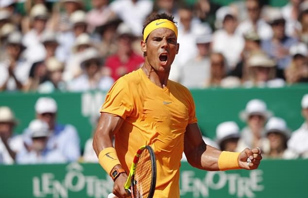 Nadal có chức vô địch Monte Carlo thứ 11 trong sự nghiệp sau khi thắng NIshikori trong trận chung kết. Ảnh: Getty Images.  Nadal có chức vô địch Monte Carlo thứ 11 trong sự nghiệp sau khi thắng NIshikori trong trận chung kết. Ảnh: Getty Images.