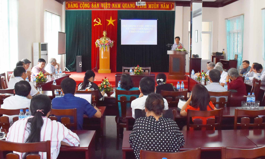 Cuộc thi viết về Một thời kháng chiến ở Gia Lai do Ban Liên lạc Kháng chiến tỉnh phối hợp cùng Báo Gia Lai tổ chức. Ảnh: Phương Linh