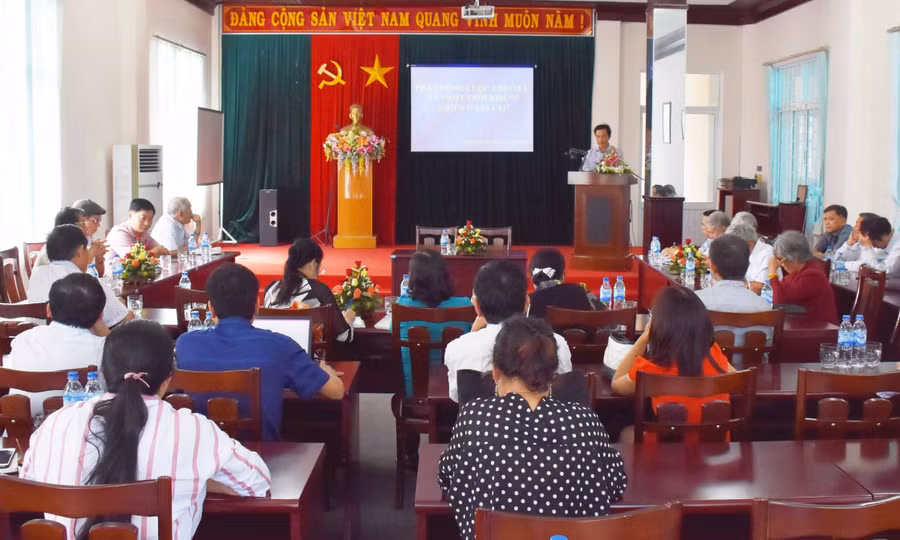 Cuộc thi viết về Một thời kháng chiến ở Gia Lai do Ban Liên lạc Kháng chiến tỉnh phối hợp cùng Báo Gia Lai tổ chức. Ảnh: Phương Linh