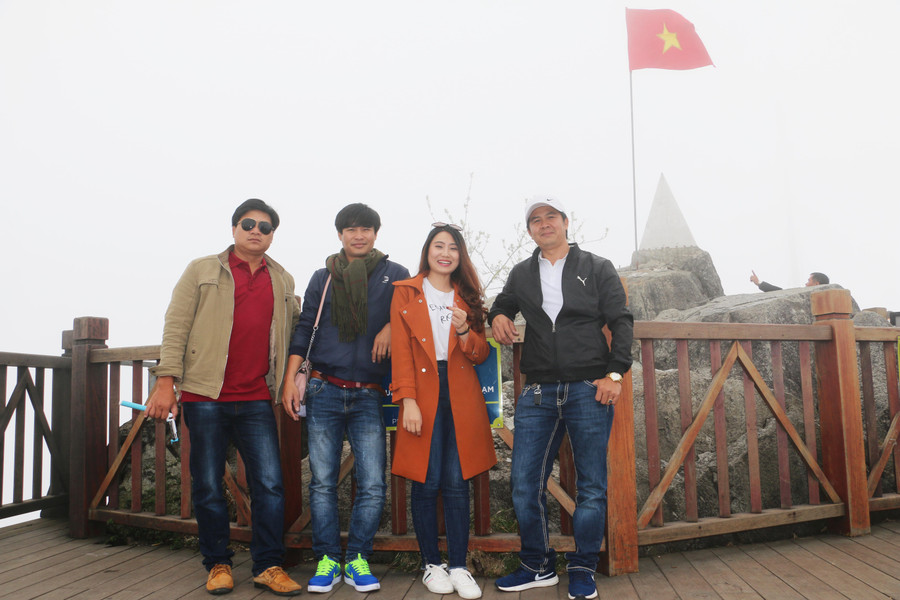 Đỉnh Fanxipan nằm ở độ cao 3.143 m so với mực nước biển. Ảnh: Q.T