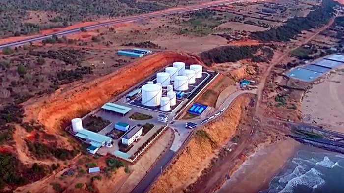 Kho xăng dầu của Công ty Dương Đông Hòa Phú ở Bình Thuận - Ảnh: CTV Kho xăng dầu của Công ty Dương Đông Hòa Phú ở Bình Thuận - Ảnh: CTV