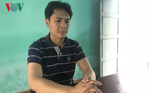 Ngô Quốc Khánh tại cơ quan công an. Ngô Quốc Khánh tại cơ quan công an.