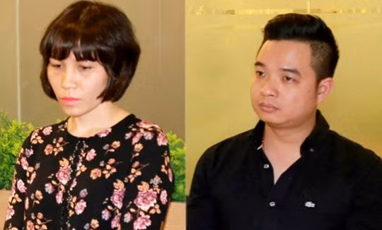  Bị can Châu Nguyên Anh (bên trái) và bị can Phạm Quang Minh - Ảnh: Bộ Công an.