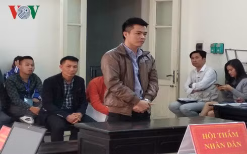 Bị cáo tại phiên tòa sơ thẩm.