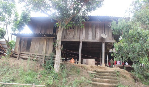 Ngôi nhà của gia đình ông Vạn, bà Liềm - nơi xảy ra vụ án mạng - Ảnh do Công an tỉnh Thanh Hóa cung cấp