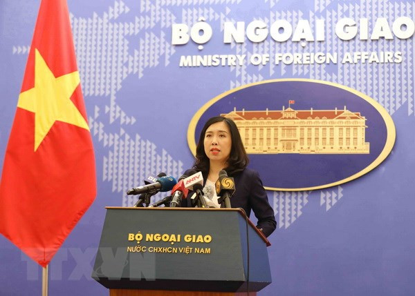 Người phát ngôn Bộ Ngoại giao Việt Nam Lê Thị Thu Hằng. (Ảnh: Phương Hoa/TTXVN