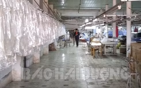  Xưởng may của bà Lê Thị Hạnh. (Ảnh: Báo Hải Dương)