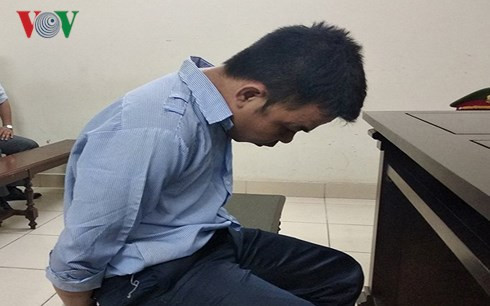 Bị cáo tại phiên tòa sơ thẩm. Bị cáo tại phiên tòa sơ thẩm.