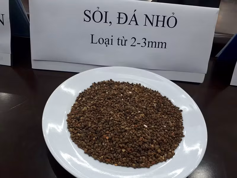  Mẫu vật đá sỏi nhỏ được trộn với cà phê phế phẩm