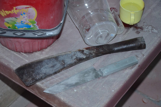 Hung khí trong vụ án. Ảnh: Công an cung cấp Hung khí trong vụ án. Ảnh: Công an cung cấp