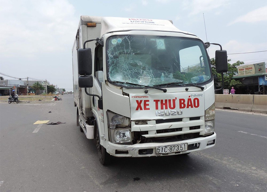 Hiện trường vụ tai nạn.