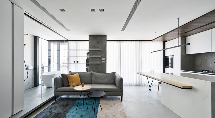 Thiết kế căn hộ theo lối kiến trúc mở nên có thể kết hợp các khu vực chức năng lại với nhau nhưng khi muốn có sự riêng tư, không gian vẫn có thể tách biệt bằng cách lắp đặt thêm hệ thống của trượt, cửa lùa. Thiết kế căn hộ theo lối kiến trúc mở nên có thể kết hợp các khu vực chức năng lại với nhau nhưng khi muốn có sự riêng tư, không gian vẫn có thể tách biệt bằng cách lắp đặt thêm hệ thống của trượt, cửa lùa.