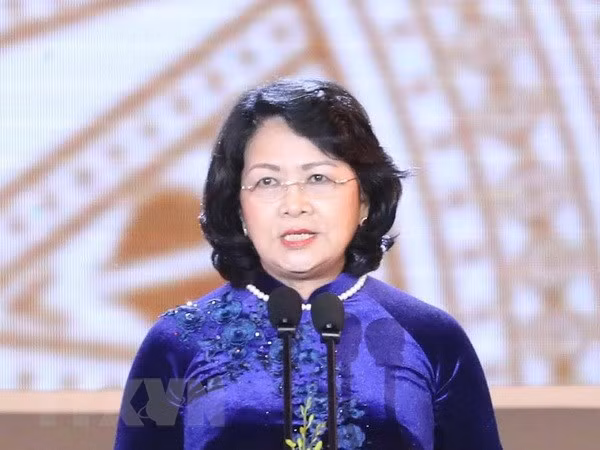 Phó Chủ tịch nước Đặng Thị Ngọc Thịnh. (Ảnh: Phương Hoa/TTXVN)