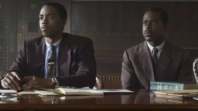 Trước Black Panther, Chadwick Boseman và Sterling K. Brown từng đóng chung trong Marshall. Cả hai đều là tài tử da màu có sức ảnh hưởng lớn tại Hollywood 