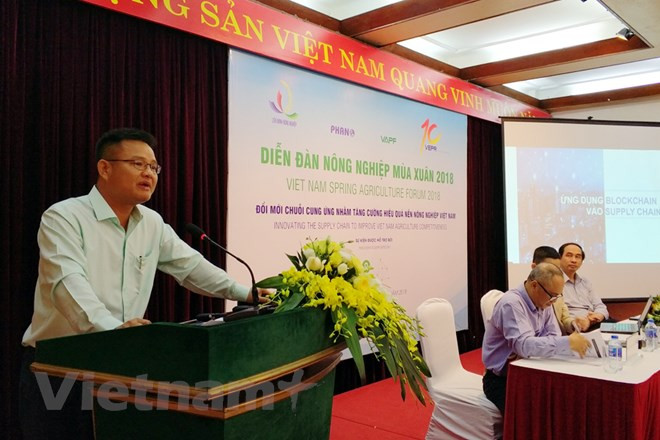  Ông Vũ Trường Ca cho biết, ứng dụng Blockchain sẽ xác định nguồn gốc và chất lượng sản phẩm rõ ràng.