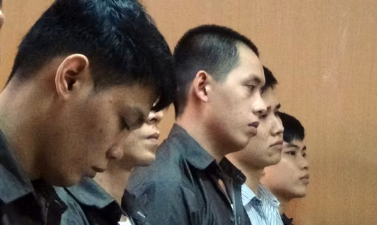  Các bị cáo tại phiên tòa
