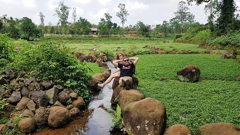 Du khách thích thú tận hưởng khung cảnh điền viên thơ mộng chỉ có ở Gio An. Du khách thích thú tận hưởng khung cảnh điền viên thơ mộng chỉ có ở Gio An.