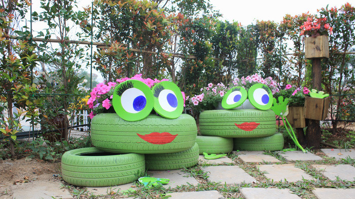  Tiểu cảnh trong khuôn viên mê cung được bố trí sinh động