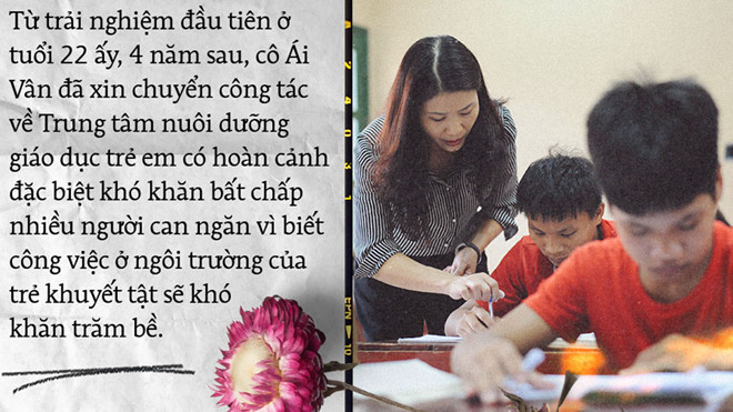 Cô Nguyễn Thị Ái Vân - Ảnh Thảo Ly  Cô Nguyễn Thị Ái Vân - Ảnh Thảo Ly