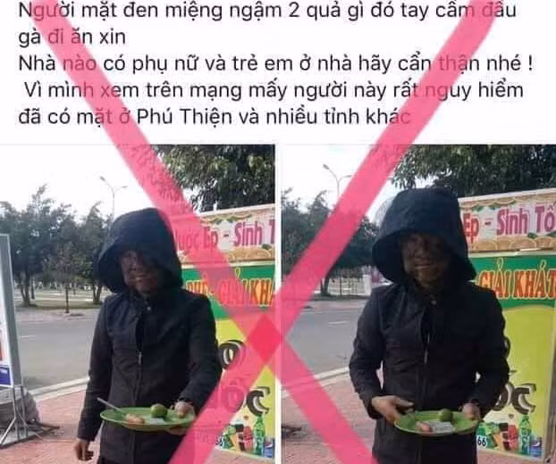 Hình ảnh của Công nhanh chóng được chia sẻ gây hoang mang dư luận. Ảnh: Văn Ngọc