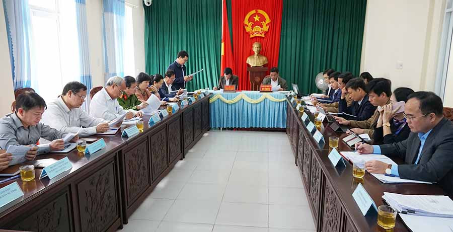 Ảnh: V.N Quang cảnh buổi tiếp dân. Ảnh: V.N