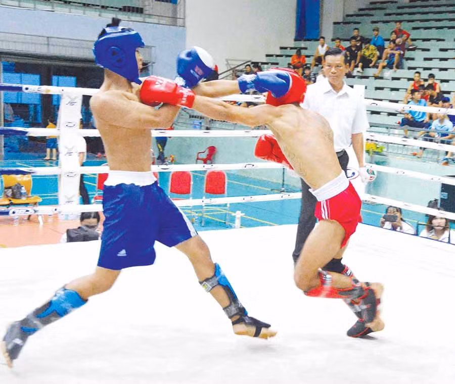  Kick boxing là môn thế mạnh của thể thao thành tích cao Gia Lai trong năm 2019. Ảnh: M.V