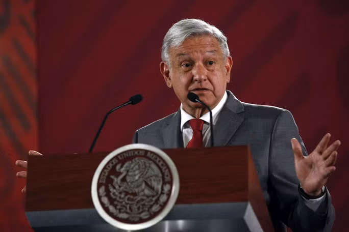  Tổng thống Mexico Andres Manuel Lopez Obrador. Ảnh: AP