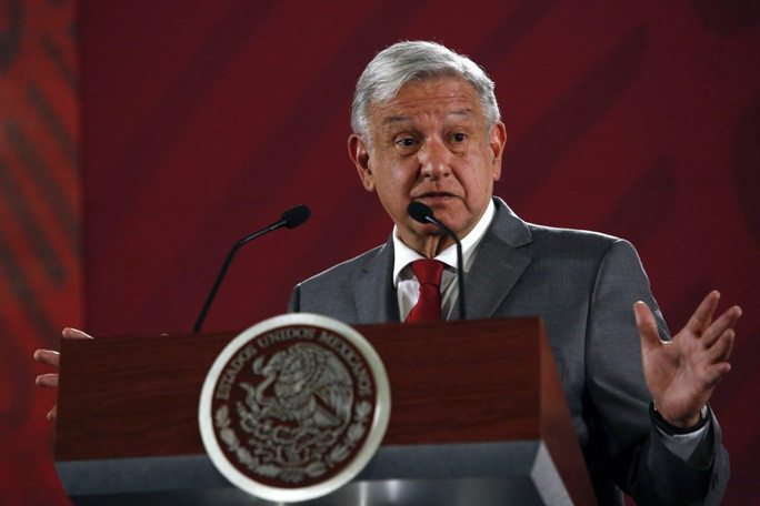 Tổng thống Mexico Andres Manuel Lopez Obrador. Ảnh: AP  Tổng thống Mexico Andres Manuel Lopez Obrador. Ảnh: AP
