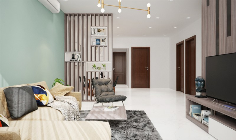 Một phòng khách xinh xắn đặt cạnh lối vào để cô gái có thể mời bạn bè về chơi. Một phòng khách xinh xắn đặt cạnh lối vào để cô gái có thể mời bạn bè về chơi.