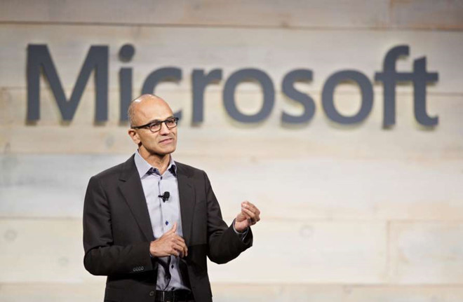 Dưới tài lãnh đạo của CEO Satya Nadella, Microsoft đã thích nghi với thị trường hơn - Ảnh: AFP Dưới tài lãnh đạo của CEO Satya Nadella, Microsoft đã thích nghi với thị trường hơn - Ảnh: AFP