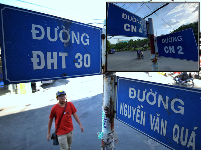 Một số tên đường không rõ ràng về ý nghĩa ở TP.HCM - Ảnh: Ngọc Dương