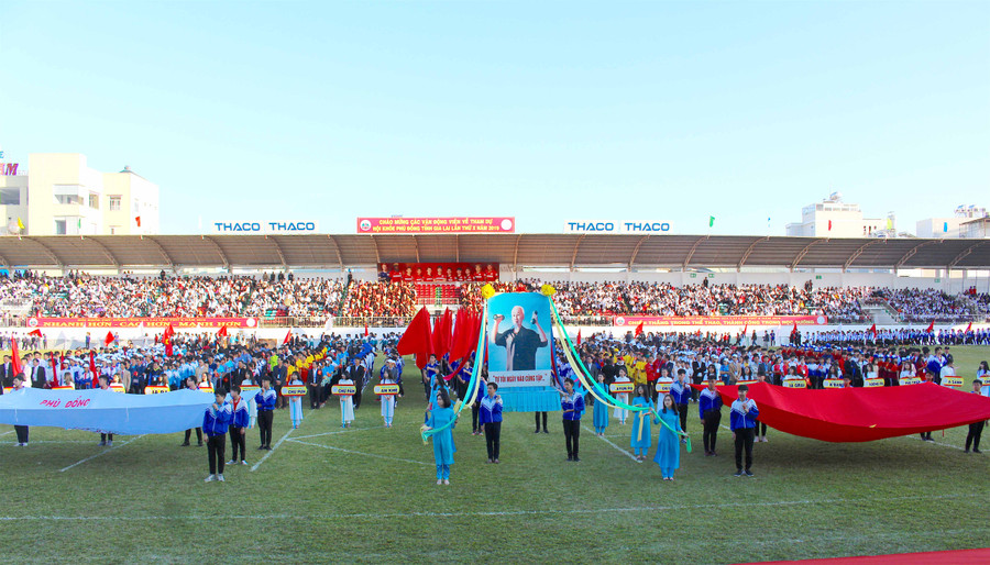 HKPĐ lần này có 3.220 vận động viên thuộc 67 đoàn thể thao trên toàn tỉnh. Ảnh: Mộc Trà