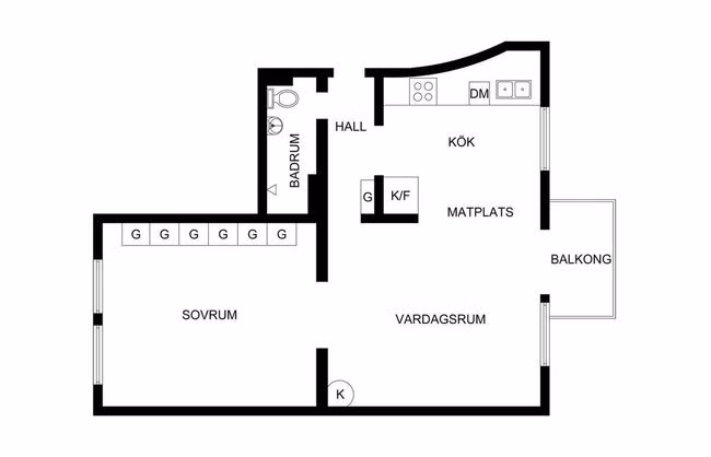 Mặt bằng tổng thể căn hộ rộng 52m² ở Nga chính là minh chứng rõ nét cho việc biết cách bài trí, chủ nhân đã biến căn phòng của mình thành căn hộ khách sạn hạng sang.