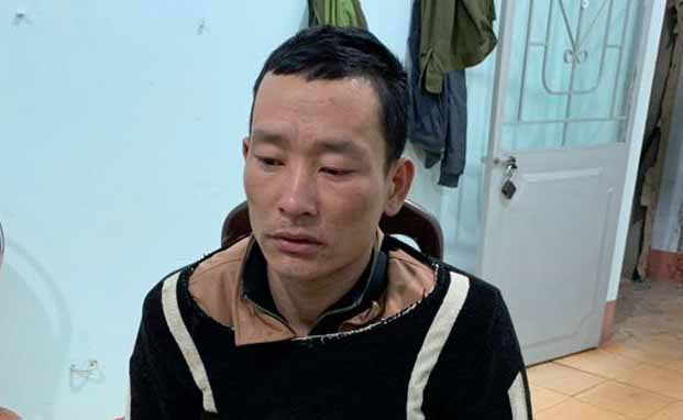 Sáng bỏ chạy nhưng đã bị lực lượng Công an khống chế bắt giữ. Ảnh: Văn Ngọc