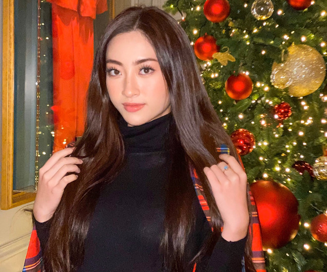 Lương Thùy Linh dẫn đầu lượt bình chọn tại 'Hoa hậu Thế giới' - Ảnh: NVCC