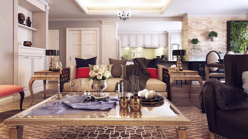 Nét kiến trúc đặc trưng của căn hộ này là những đường nét viềm chạm trên phào chỉ, cùng nội thất cầu kỳ, được lựa chọn cẩn thận. Nét kiến trúc đặc trưng của căn hộ này là những đường nét viềm chạm trên phào chỉ, cùng nội thất cầu kỳ, được lựa chọn cẩn thận.