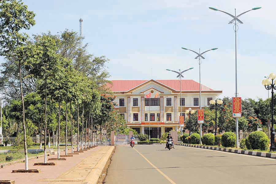 Trung tâm hành chính huyện Chư Pưh. Ảnh: internet
