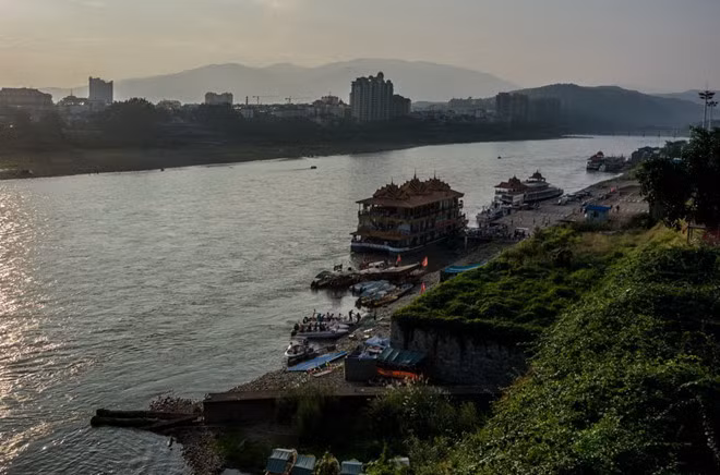 Sông Mê Kông đoạn chảy qua Tây Song Bản Nạp - Ảnh chụp màn hình TWS